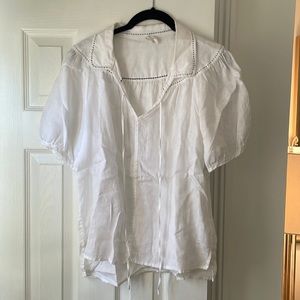 Anthropologie White Blouse